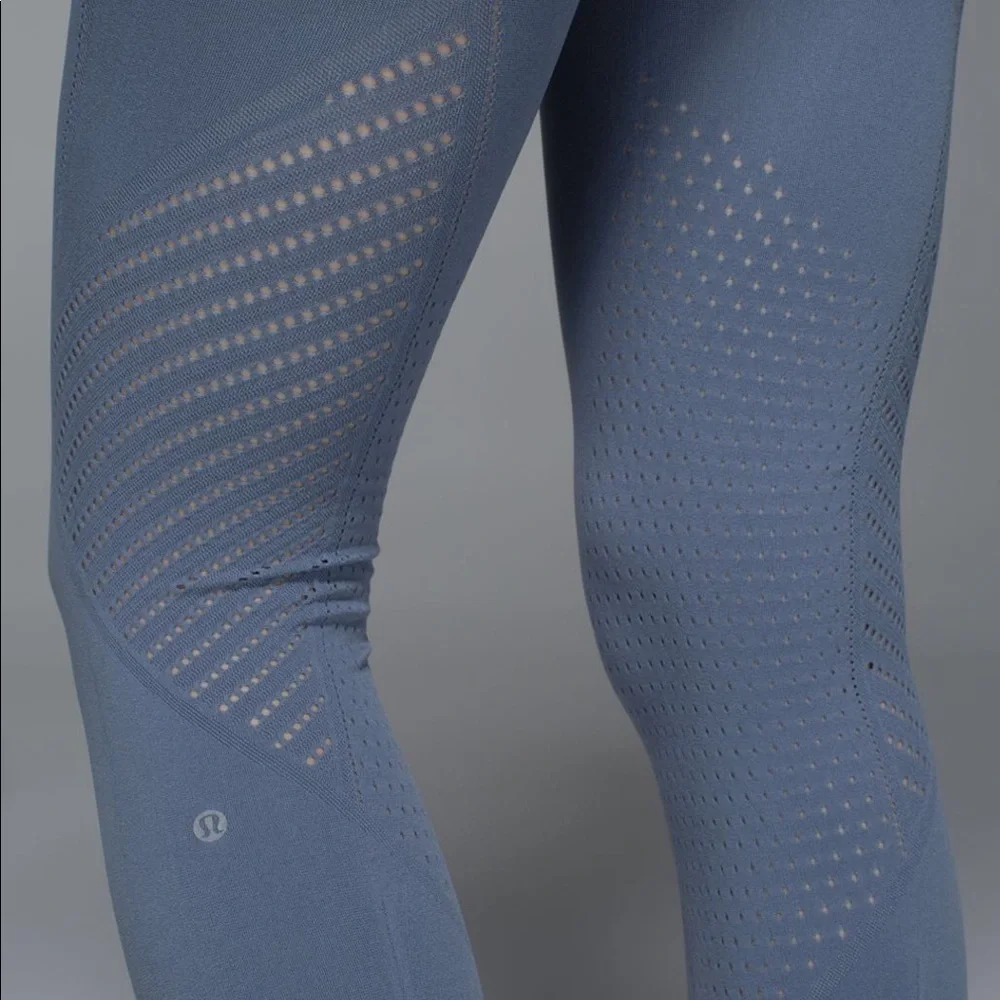 Lululemon‎ Time Warp Tights Blue Denim Sz M